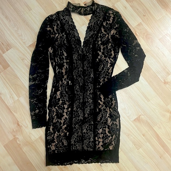 bebe Dresses & Skirts - BEBE BLACE LACE DRESS